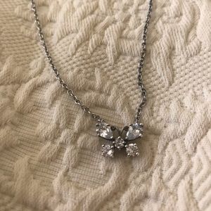 Anna Sui sterling Swarovski butterfly necklace